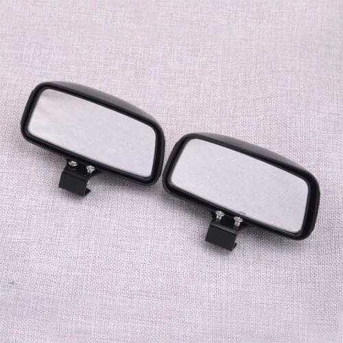 Universal 1 Pair Black Adjustable Blind Spot Wide Angle Rearview Mirrors Fit For Car Van Truck SUV RV Accessories