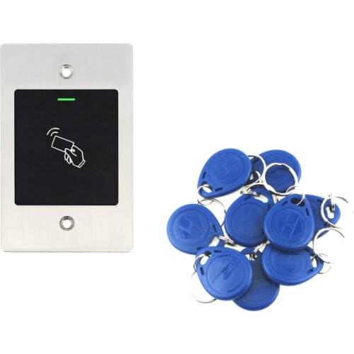 Gate opener 2000 users E2 Embedded RFID Access Control IP66 Waterproof Metal Case RFID Proximity Card Access Control Reader