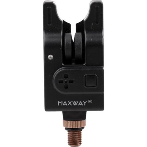 Waterproof Fishing Bite Alarm Rod Holder Bite Lure Alarm Indicator Black