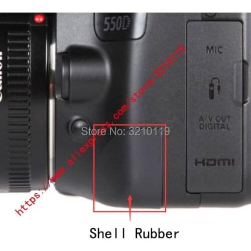 New Repair Parts Bottom Right Corner Rubber Cover Front Shell Protector Skin for canon EOS 550D kiss X4 REBEL T2i DS126271 SLR