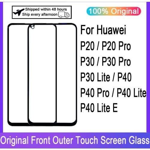 LCD Display Touch Panel Front Glass For Huawei P20 P20 Pro P30 P30 Lite P30 Pro Touch Screen Digitizer Front Glass Replace