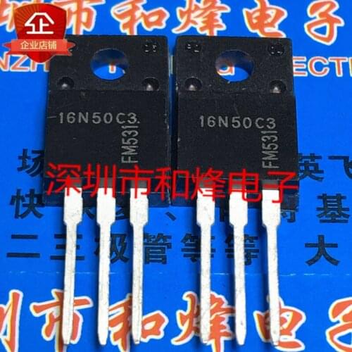 10PCS 16N50C3 SPA16N50C3 TO-220F 560V 16A 100% New&original