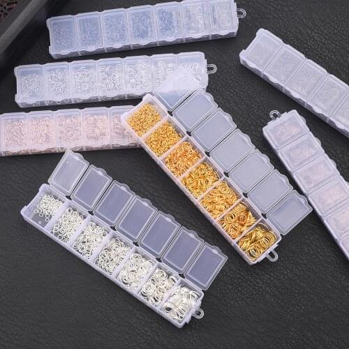 1300Pcs/Box 3-10mm Single Loop Split Rings Diy Accessories Open Jump Rings Connectors For Jewelry Making Supplies