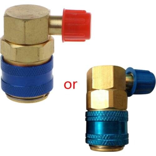 AC R134A Quick Connector Adapter Coupler Auto A/C Manifold Gauge Low/High HVAC