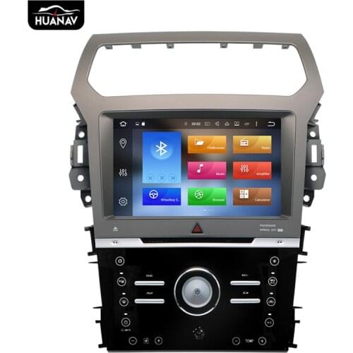 Android 8 car navigator gps DVD player for Ford Explorer 2012+ Manual AC auto stereo multimedia radio player head unit racorder