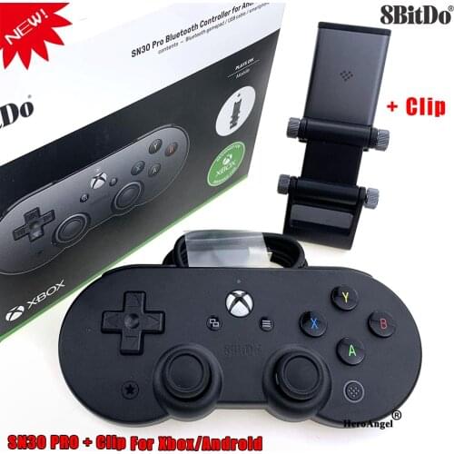 8BitDo SN30 Pro Bluetooth Wireless Gamepad For Xbox Cloud Gaming On Android Device Phone With Joystick Clip Game Controller