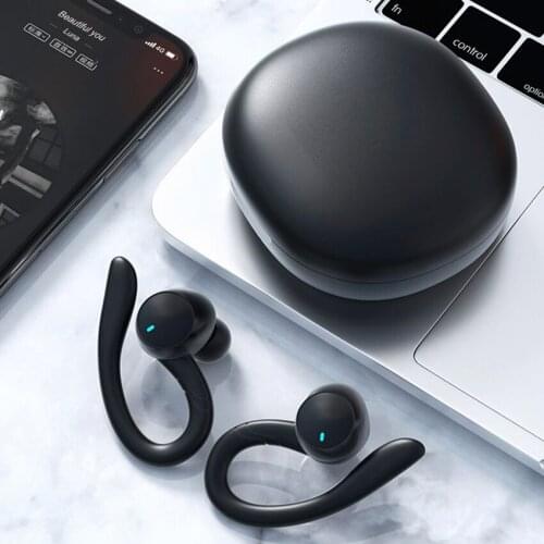 Bluetooth-compatible Headphone Wireless Sports Earphone IPX7 Waterproof Low Gaming Delay Headset Earbuds Earhook With Microphone