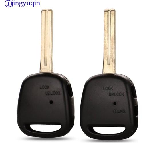 Jingyuqin 1 Button Remote Car Key Shell For TOYOTA Carina Estima Harrier Previa Corolla Celica Key Case TOY48 Blade