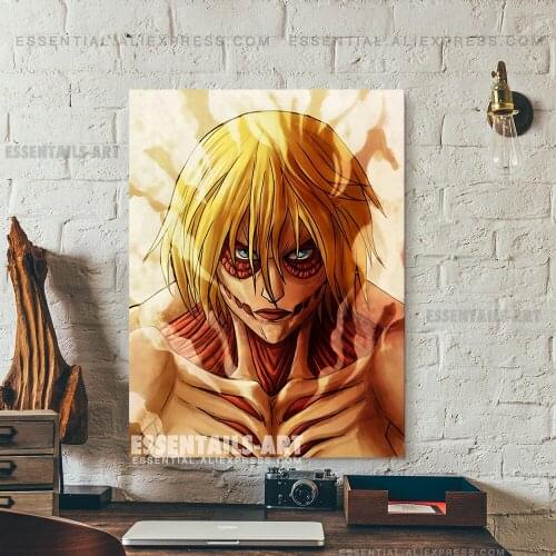 Female Titan Attack on Titan Poster Canvas Wall Art Painting Decor Pictures Bedroom Study Living Room Home Decoration Prints