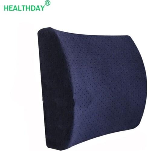 Soft Memory Foam back Pillow Lumbar Support Back Massager Waist Cushion for Chair Car Home Office Seat Pillow Relieve waist Pain