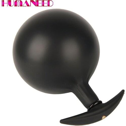 Inflatable Huge Anus Butt Plug Built-in Steel Ball Women Vaginal Anal Dilator Expandable Silicone Men Prostate Massager Sex Toys