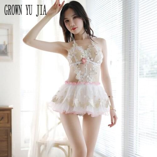 New Erotic Underwear Intimate Uniform Temptation Porno Sling Dress Backless Lingerie Hot Babydolls Erotique Uniform Sexy Skirt