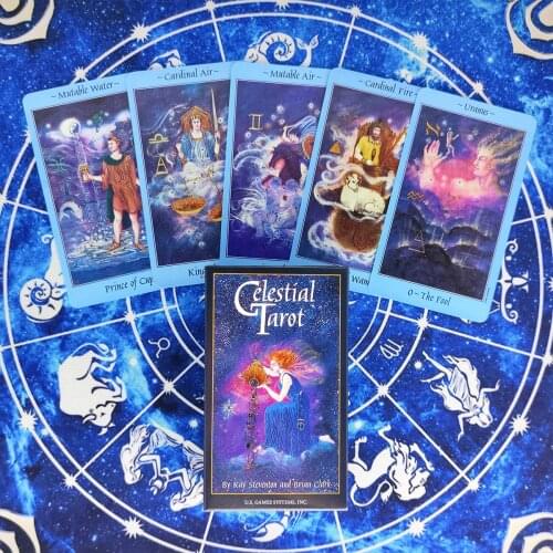 New Celestial Tarot Cards And PDF Guidance Divination Deck Entertainment Parties Board Game Support Drop Shipping 78Pcs/Box