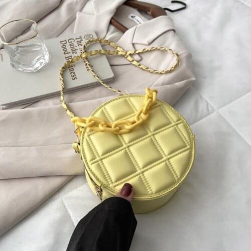 New Circular Crossbody Bags For Women Chain Strap Shoulder Bag Fashion Designer Handbags For Women Messenger Bags
