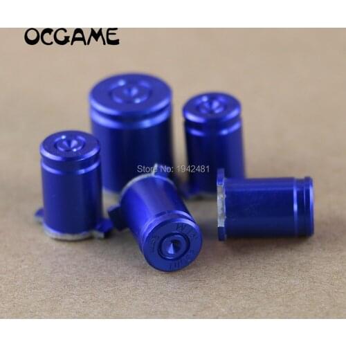 OCGAME 30sets/lot metal chrome Bullet ABXY Buttons 9mm Brass Mod Kit for Xbox360 XBOX 360 Controller