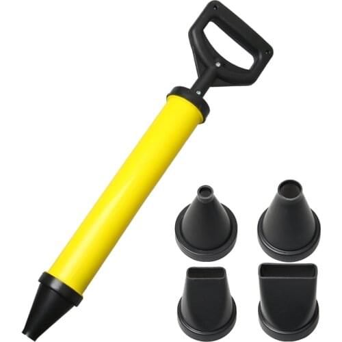 Caulking Gun Cement Lime Pump Grouting Mortar Sprayer Filling Tool 4 Nozzles For Cement lime