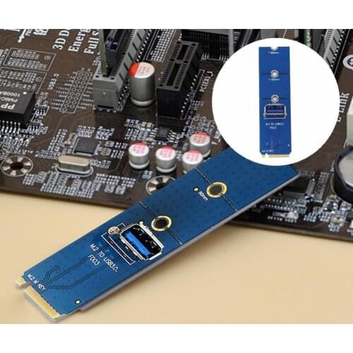Easy to Use Compact M.2 NGFF to USB 3.0 PCI-E X4 Riser Card for Mining