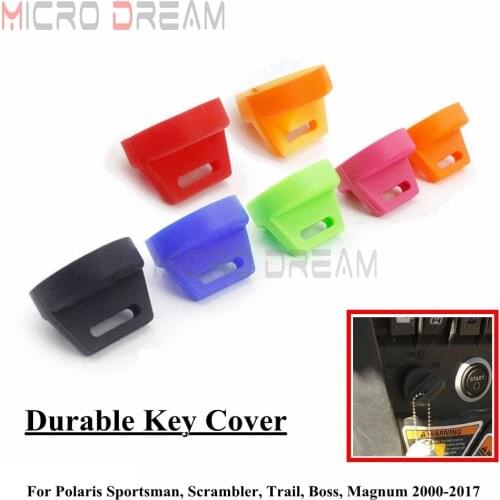 Igntion Key Cover Keyswitch Rubber Protector for Polaris Sportsman Scrambler Black Trail Boss ATV UTV Quad Car Rubber Key Cover