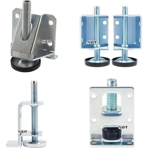 10Pcs/lot Heavy Duty Adjustable Furniture Leg Leveler Leveling Feet Wardrobe Closet Cabinet Internal L-shaped Support Bracket