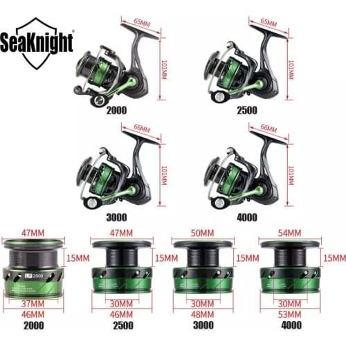 New Seaknight Brand WR III Series Fishing Reel 17lbs 10BB Spinning Reel 2000/2500/3000/4000 Fishing Coil FOR carp Fishing