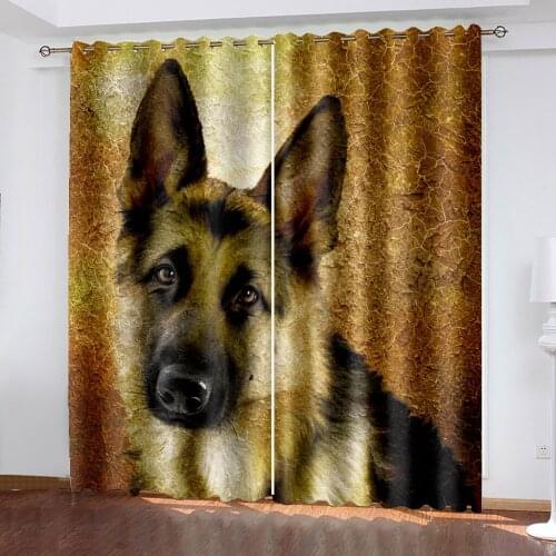 Beautiful Photo Fashion Customized 3D Curtains animal curtains 3D Window Curtains For Living Room Bedroom Customized size