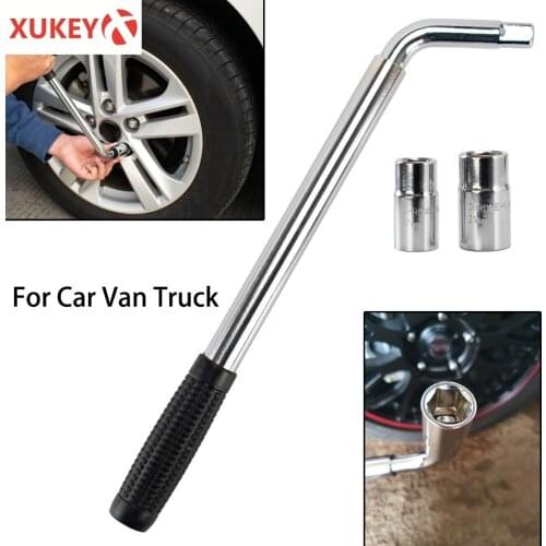 Universal Extendable Wheel Brace Wrench Spanner Tire Tyre Lug Telescoping Socket Tyre Nut 17 19 21 23mm Removal Kit For Car Van