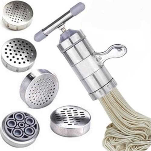 Noodle Maker Household Manual Stainless Steel Pressing Machine Kitchen Tool Hollow Noodle Machine Handmade Noodle Machine
