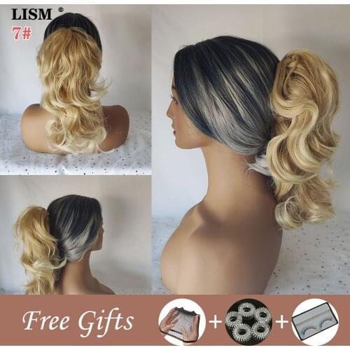 Fashion Drawstring Ponytail Wig Heat Resistant Clip In Extensions Wigs Tail 8 Color for Women Hairpiece Long Curly Synthetic