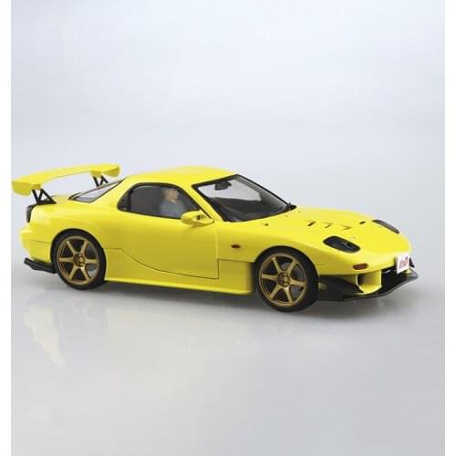 1 / 24 Head Text D Fd3s RX-7 with Doll 05955 DIY Hand Assembled Car Model Display Collectibles Toy Plastic Assembly Model Set