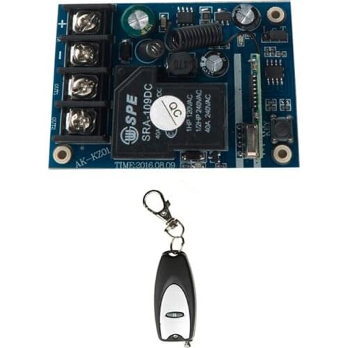 DC12V 24V 36V 48V 1CH Wireless Power Switch System teleswitch Receiver & Transmitter Learning Code Toggle Momentary