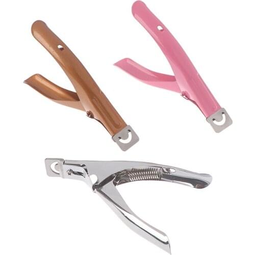 1PC Manicure Cutter Clipper Tool Stainless Steel Pink/Gold/SilverFalse Fake Nails Tips