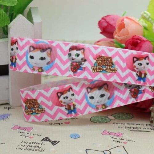 7/8'' Free shipping printed grosgrain ribbon headwear hair bow diy party decoration wholesale OEM 22mm B820