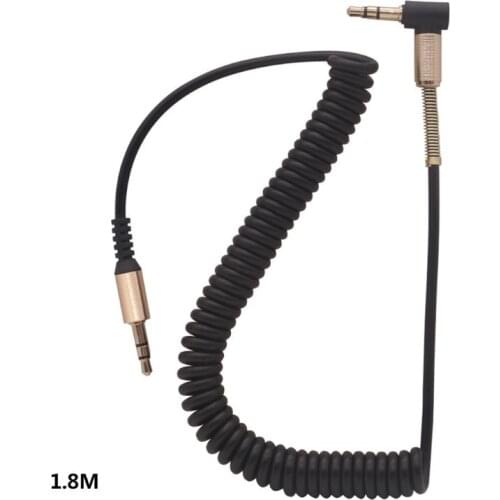 3.5MM Audio Cable 3.5 Jack Male to Male AUX Cord Wire Stretchable Spring Cable for Car Phone Headphone Speaker Accessories