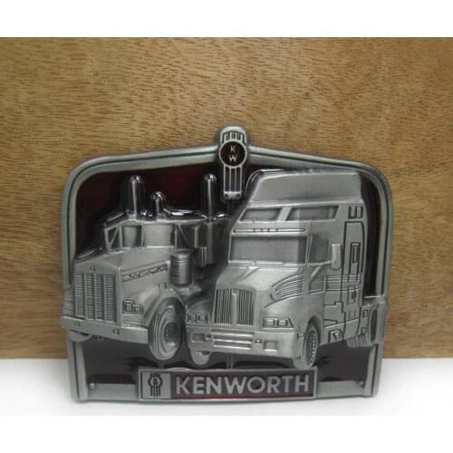 BuckleClub wholesale zinc alloy TRUCK belt buckle western cowboy jeans belt buckle FP-03277 pewter finish 4cm width loop