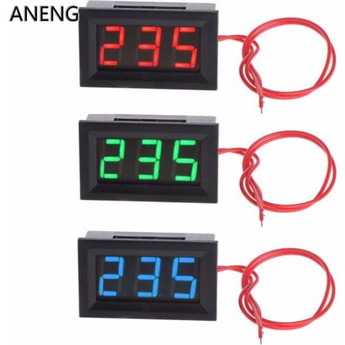 2 Wire 0.56" AC 30V-500V LED Digital Voltmeter Voltage Meter Monitor Tester For 110V 220V 380V