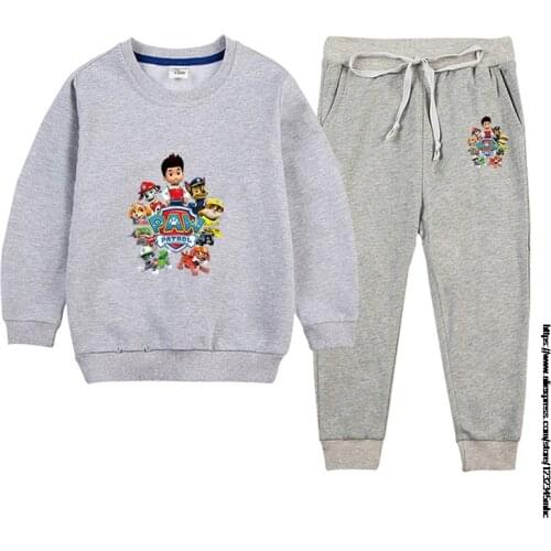 Children hoodeds Sets clothes Cotton Kids Boy Sports Suit 2-9T Boys Girls Paw Patrol Suits Cotton birthday present Child Clothes