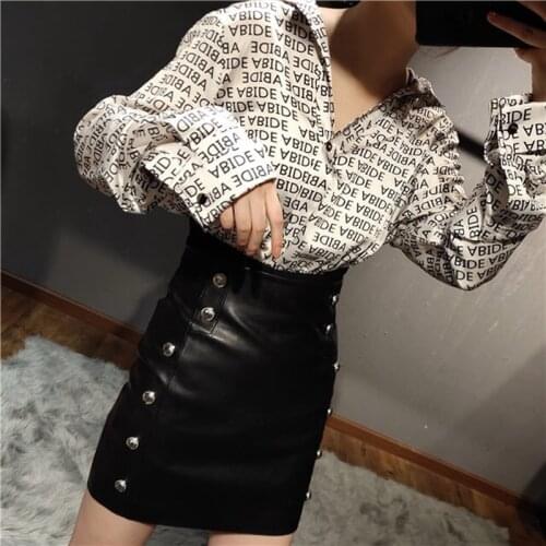 Long Skirt 100% Natural Sheepskin Genuine Leather 2020 Fashion Female Design A Real Slim Hip Skirt H814