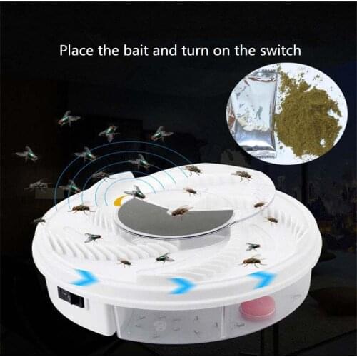 Electric Fly Trap Device USB Flycatcher Automatic Trapping Food Fly Catcher Trapper Pest Insect Flytrap USB Type Fly Trap Bait