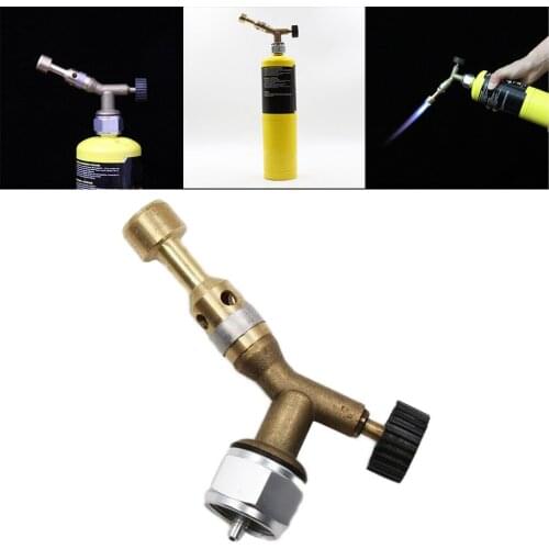 Propane Gas Torch Head Hand Ignition for MAPP Adjustable Flame for Welding Plumbing Solder