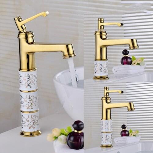 Basin Faucet Bathroom Sink Tap Brass Rose Gold New single lever bathroom Water mixer crane Hot and Cold