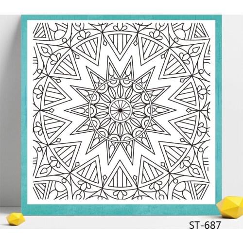 Square texture Design Clear Stamp for Scrapbooking Rubber Stamp Seal Paper Craft Clear Stamps Card Making