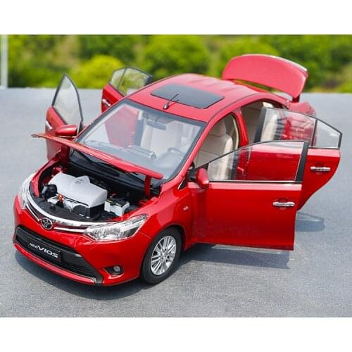 Red/Blue diecast sedan car for 1:18 2013 TOYOTA VIOS metal car model