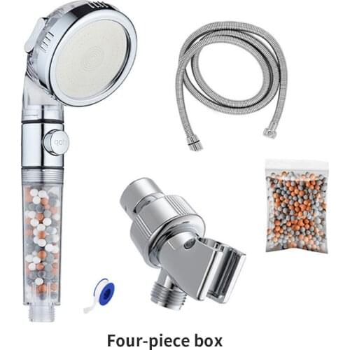 Head Shower Set With Holder Filter Save Water Bath Set Showerhead Washing Household Bathroom Handy Shower Head