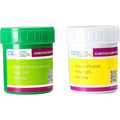 PPD 500g Lead-free welding paste Melting solder Point 138 /183°C low temperature for iPhone A8 A9 A10 A11 CHIP Special tin pulp