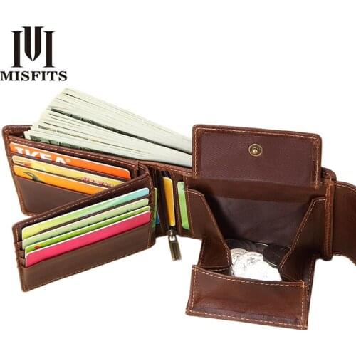 Quenya Genuine Leather Men Wallets Vintage Hasp Design Women Money Bag Zipper Pocket Card Holder Standard Portomonee Coin Purse