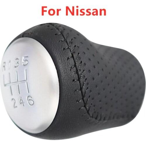 6 Speed Gear Shift Knob for Nissan Juke F15 X-Trail T31 Qashqai MKI JJ10 2010 2011 2012 2013 Car Accessories