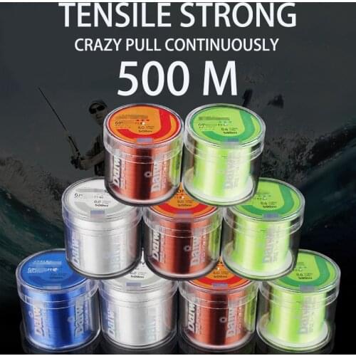 500M Super Strong Fishing Line Nylon Line 2-32LB Monofilament Japan Material Leader Line Fly Fishing Line Pesca for Carp Fishing