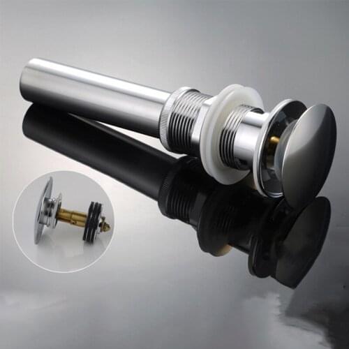 Bath Basin Sink Drain Stopper Sink Tap Push Button Pop Up Waste Plug Filter Tapon Bathtub Bathroom Accessories Slotted Drainer