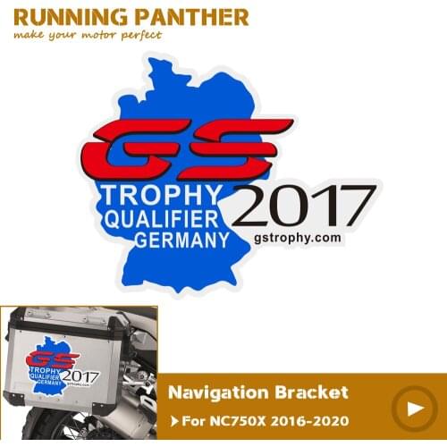 1200 1250 GS top Aluminum Trunk box Luggage Side ADV case stickers For BMW F800 F800gs F850gs GS F700 F750gs R1200GS R1250gs