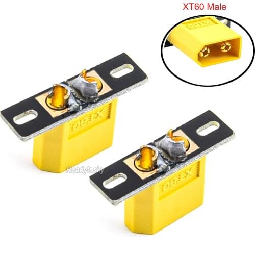 2PCS/lot XT60 PCB Welding Board Plate Fixed Seat XT60 Male Connector Holder PCB for DIY FPV Multicopter Racing Drone